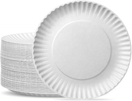 Papīra šķīvji, ø23cm, 100gb.