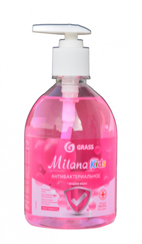 Šķidrās ziepes antibakteriālās Milana "Kids fruit bubbles" 0,5L