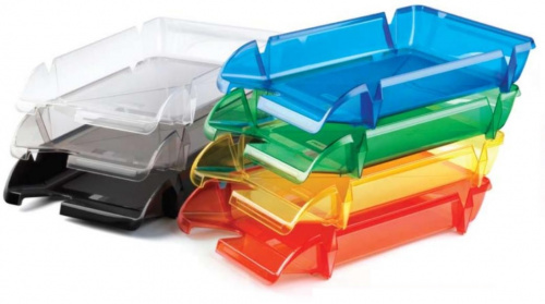 Tray A4 horizontal Forpus, transparent-yellow