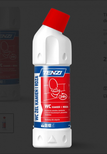 Tualetes tīrīšanas līdzeklis TENZI WC želeja rūsas un akmeņu tīrīšanas līdzeklis 750ml