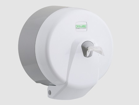 Dispenser for toilet paper roll, Minipoint, Centerfeed, white, 24x22cm