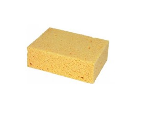Sponge, viscose, 160x106x40mm, yellow, (30pcs/box)