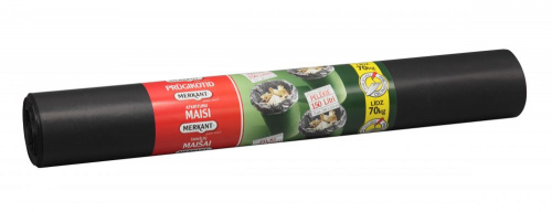 Atkritumu maisi 150L, 80x110cm, pelēki, LDPE, 5gab/rul.